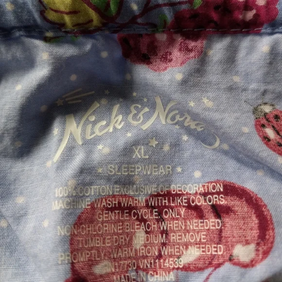 NICK & NORA "BERRIES" PAJAMA SET - Picture 6 of 6